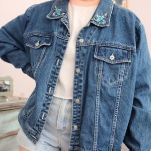 Vintage Embroidered Denim Jacket
